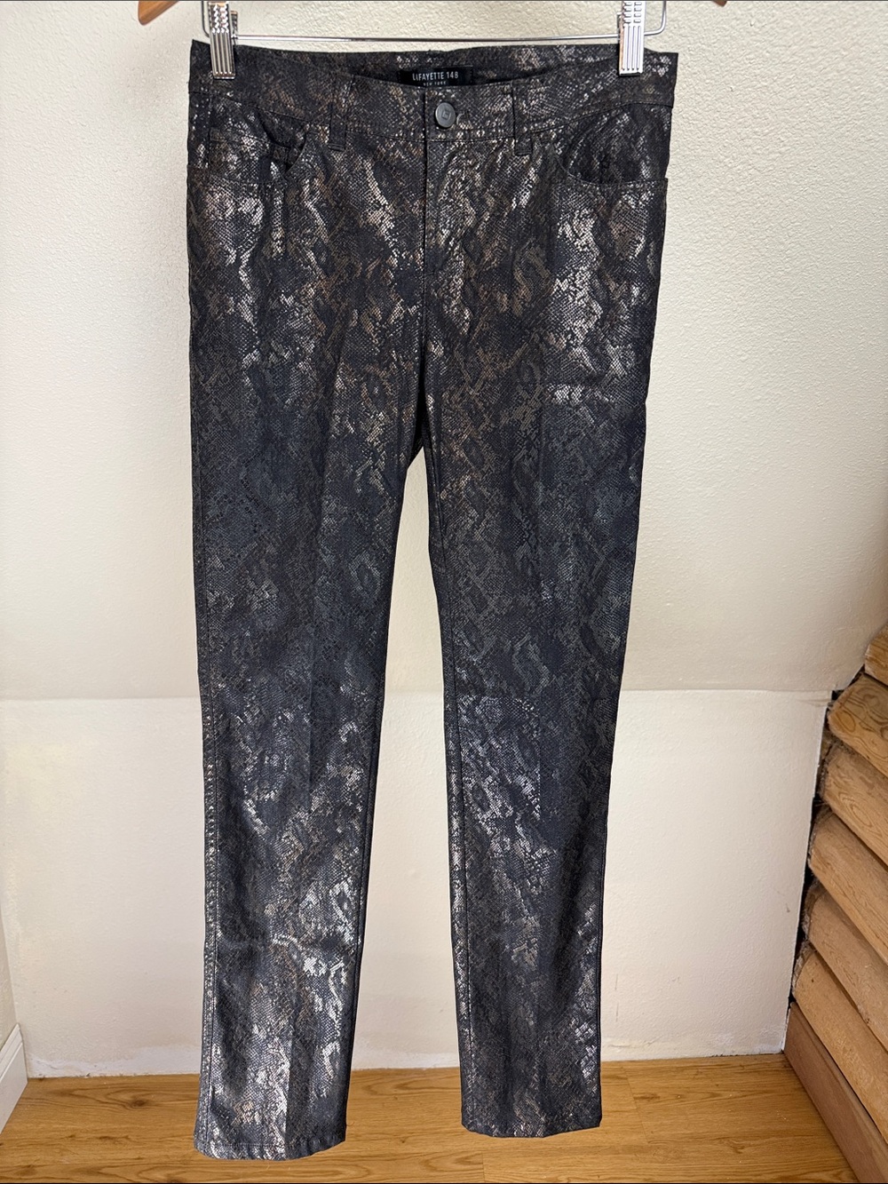 LAFAYETTE 148 NEW YORK Snake Print Jeans Size 4